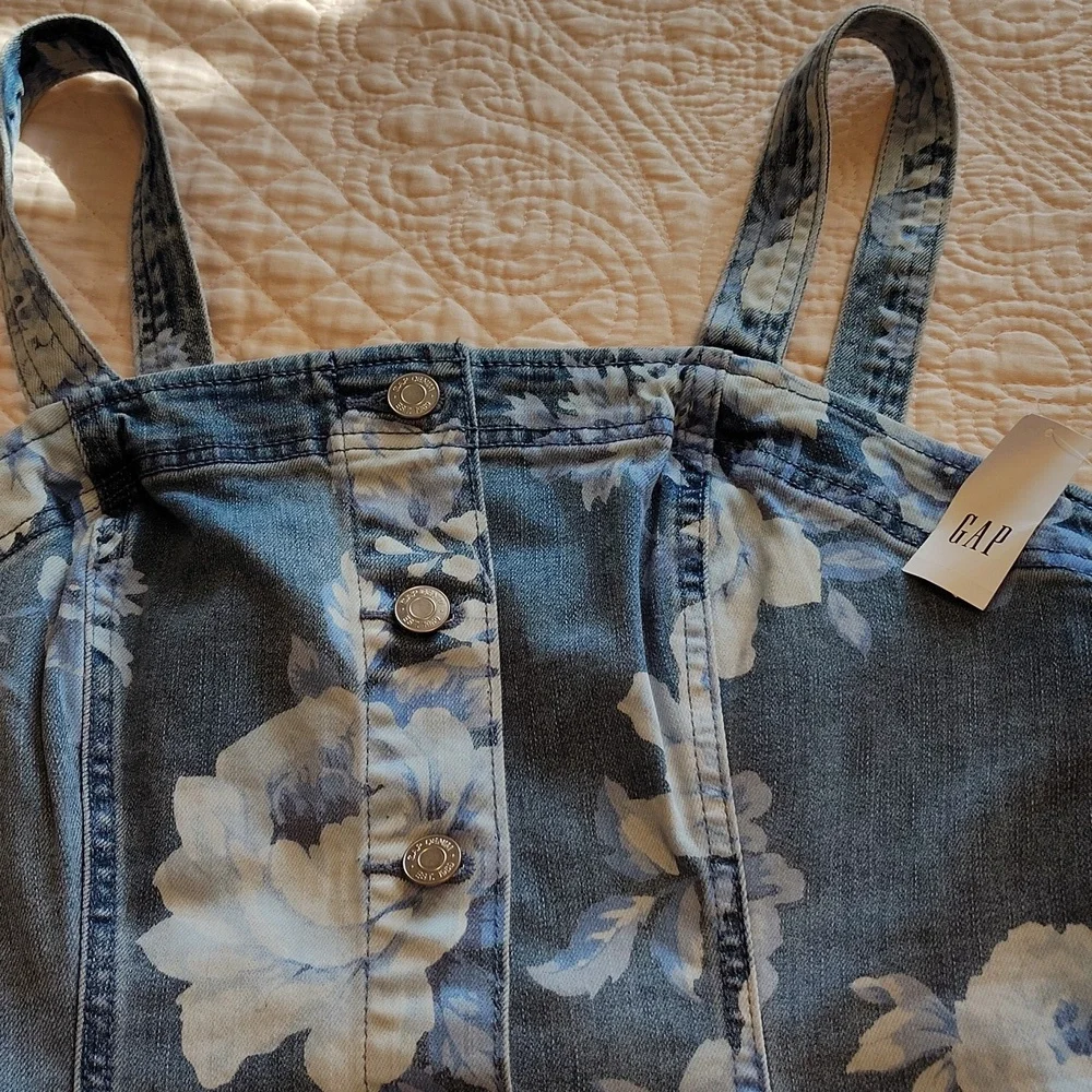 GAP Floral Denim Dress - Picture 2 of 4